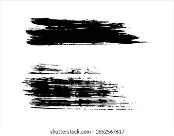 black ink paint stroke background 