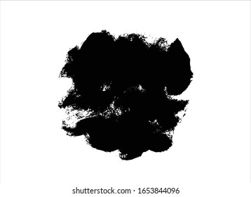 black ink paint stroke background 