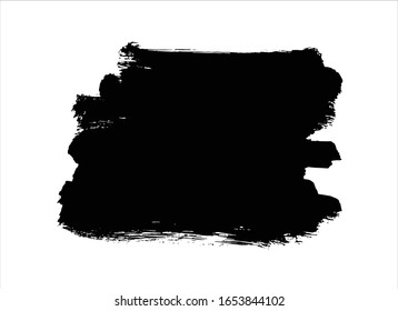 black ink paint stroke background 