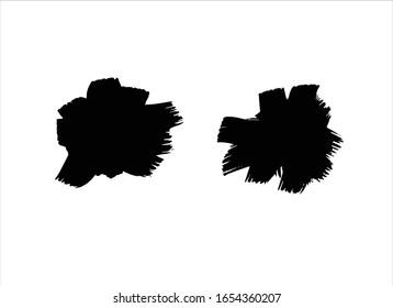 black ink paint stroke background 