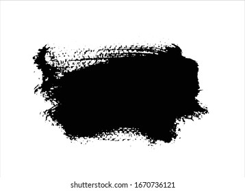 black ink paint stroke background
