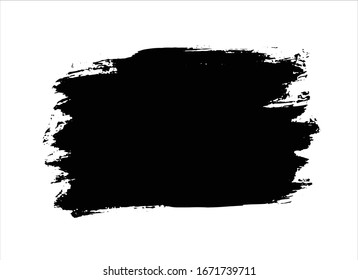 black ink paint stroke background