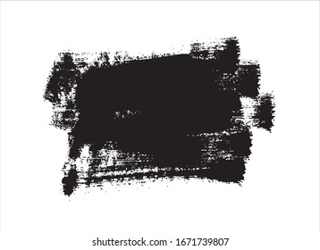 black ink paint stroke background