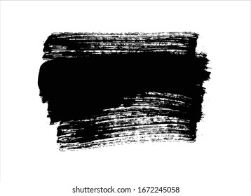 black ink paint stroke background