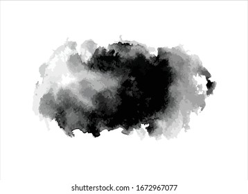 black ink paint stroke background