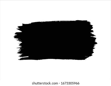 black ink paint stroke background