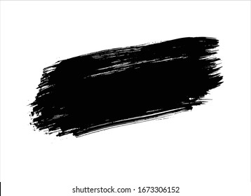 black ink paint stroke background
