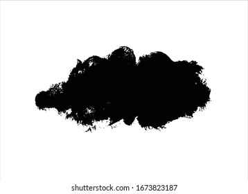 black ink paint stroke background