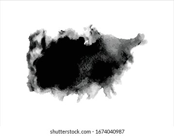 black ink paint stroke background