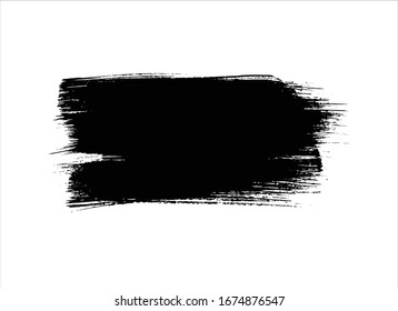 black ink paint stroke background