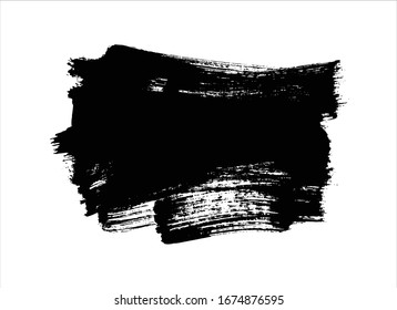 black ink paint stroke background