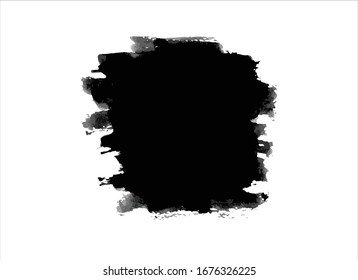 black ink paint stroke background