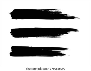 black ink paint stroke background