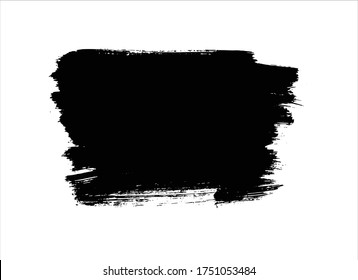 black ink paint stroke background