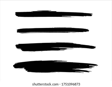black ink paint stroke background