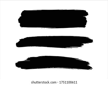 black ink paint stroke background