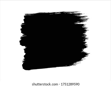 fondo de trazo de pintura de tinta negra