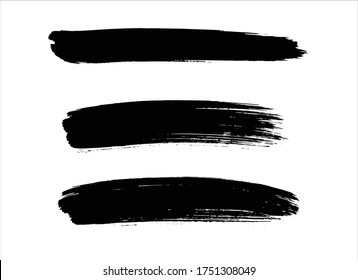 black ink paint stroke background