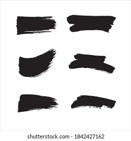 black ink paint stroke background