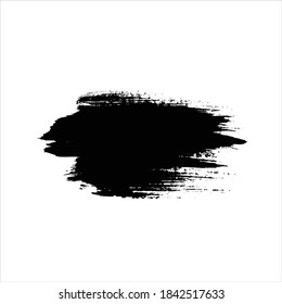 black ink paint stroke background
