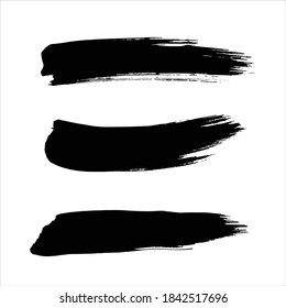 black ink paint stroke background