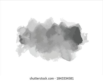 black ink paint stroke background