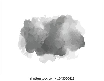 black ink paint stroke background