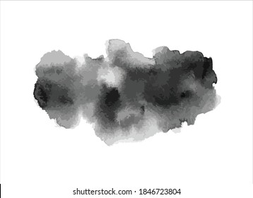 black ink paint stroke background