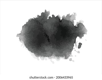 fondo de trazo de pintura de tinta negra