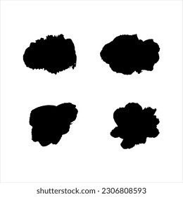 black ink paint stroke texture background