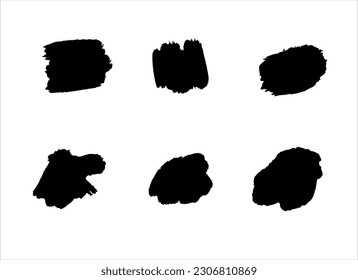 fondo de textura de trazo de pintura de tinta negra