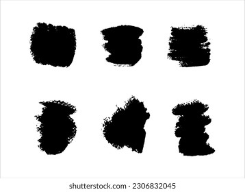 black ink paint stroke texture background