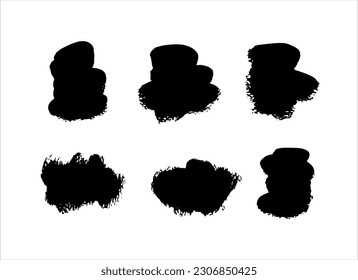 fondo de textura de trazo de pintura de tinta negra