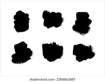 black ink paint stroke texture background