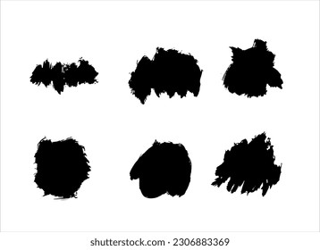 black ink paint stroke texture background