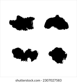 fondo de textura de trazo de pintura de tinta negra