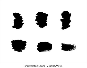 fondo de textura de trazo de pintura de tinta negra