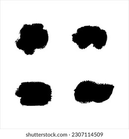 black ink paint stroke texture background