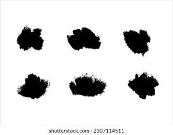 fondo de textura de trazo de pintura de tinta negra