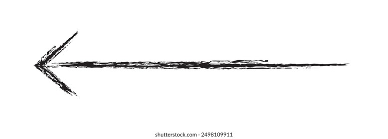 Black ink paint vector brush strokes. Thick dirty distress texture. Grunge rough paint brushes. touch material, dirty splash, handwritten texture simple stripes