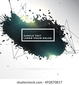 black ink patch abstract background