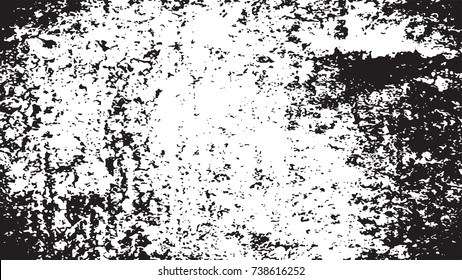 black ink smeared. black paint splattered. abstract background pattern. monochrome grunge texture. abstract vector illustration.