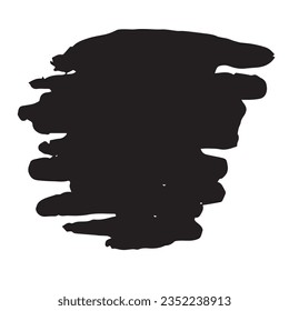 Black ink sots isolated on white background. Vector illustration.