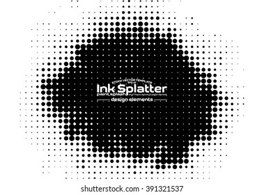 Black Ink splash background