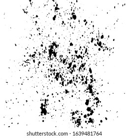 black ink splash isolated on white background. Vector EPS10