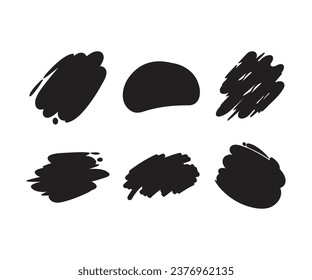 black ink splash and paint drop illustration