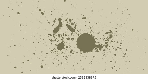 Black ink splash vector illustration symbolizing creativity and artistic expression