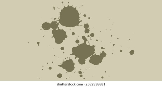 Black ink splash vector illustration symbolizing creativity and artistic expression