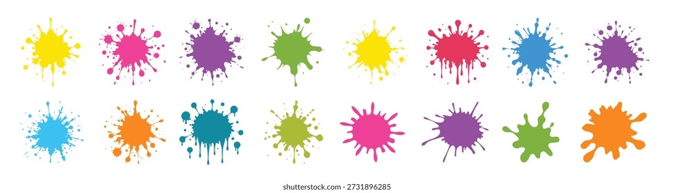 Salpicaduras de tinta negra Salpicaduras y salpicaduras de tinta