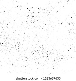 Black ink splashes and stains seamless pattern. Grunge surface vector texture.